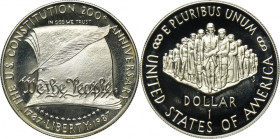 USA, 1 Dollar Philadelphia 1987 P - 200th Anniversary of the Constitution