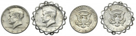 Set, USA, 1/2 Dollar Philadelphia 1964 - Kennedy (2 pcs.)