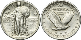 USA, 1/4 Dollar Philadelphia 1919 - Standing Liberty