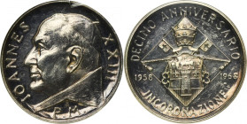 Papal States, Vatican, John XXIII, Medal for the 10th Anniversary of the Pontificate, 1968
