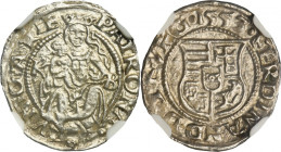 Hungary, Ferdinand I, Kremnitz 1553 - NGC MS63