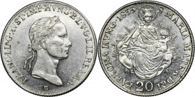Hungary, Franz II, 20 Kreuzer Kremnitz 1835 B