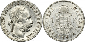 Hungary, Franz Joseph I, 1 Forint Kremnitz 1886 KB