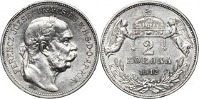 Węgry, Franz Joseph I, 2 Corona Kremnitz 1912 KB
