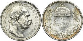 Hungary, Franz Josef I, 1 Corona Kremnitz 1915 KB