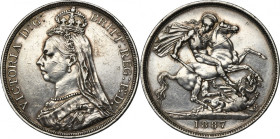 Great Britain, Victoria, 1 Crown London 1887