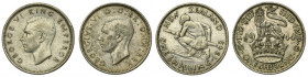 Set, Great Britain and New Zealand, George VI, 1 Shilling (2 pcs.)