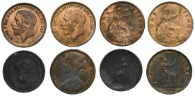 Set, Great Britain, 1 Penny (4 pcs)