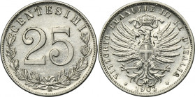 Italy, Victor Emmanuel III, 25 Centesimi Rome 1903 R