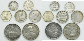 Set, Belgium, France, Switzerland and Egypt, Mix of coins (7 pcs.)