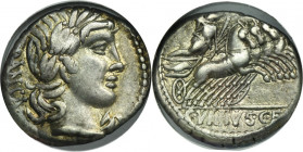 Roman Republic, C. Vibius Pansa, Denarius 90 BC