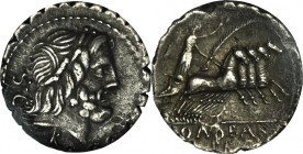 Roman Republic, Q. Antonius Balbus, Denarius serratus 83 BC