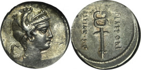 Roman Republic, M. Plaetorius M.f. Cestianus, Denarius 69 BC