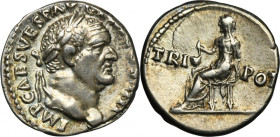 Roman Imperial, Vespasian, Denarius