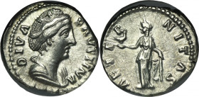 Roman Imperial, Faustina I, Posthumous Denarius