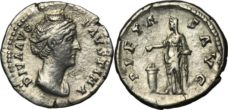 Roman Imperial, Faustina I, Posthumous Denarius Roman Imperial Faustina I (138-1...
