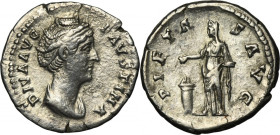 Roman Imperial, Faustina I, Posthumous Denarius