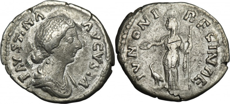 Roman Imperial, Faustina II Junior, Denarius Roman Imperial Faustina II the Youn...