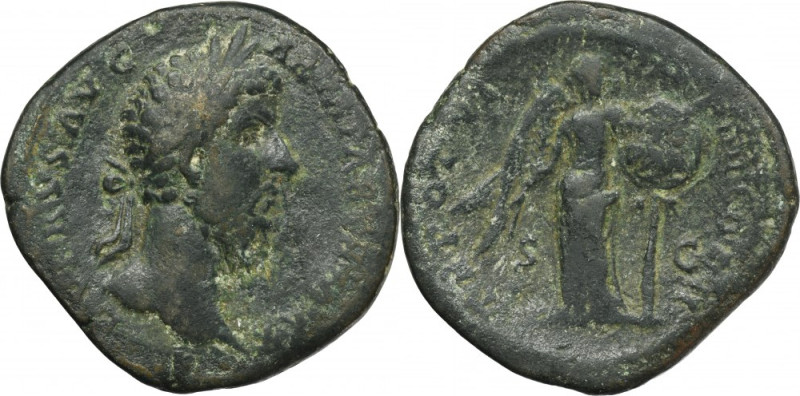 Roman Imperial, Lucjusz Werus, Sestertius Roman Imperial Lucius Verus (161-169),...