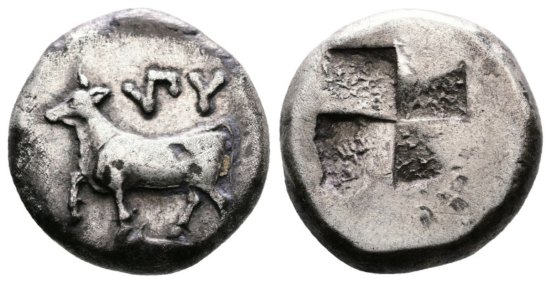 Thrace. Byzantium, ca. 416-357 BC. AR siglos or drachm (15.7 mm, 5.32 g). Bull s...