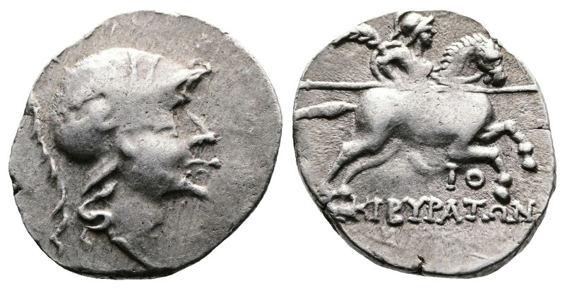 Phrygia. Kibyra, ca. 166-84 BC. AR Drachm (15.8 mm, 2.35 g.). Helmeted head to t...