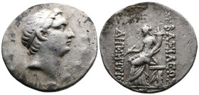 Seleucid Empire. Demetrius I Soter, 162-150 BC. AR tetradrachm (31.7 mm, 16.58 g.). Antioch on the Orontes mint. Undated issue, struck 162-155/4 BC. D...