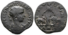 Moesia Superior. Viminacium, Gordian III, AD 238-244. AE (23 mm, 4.37 g.). Dated civic year 2, 240/41. IMP CAES M ANT GORDIANVS AVG, radiate and drape...