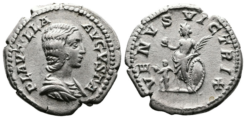 Plautilla, wife of Caracalla, 202-205. AR Denarius (19.2 mm, 3.29 g.), Rome mint...