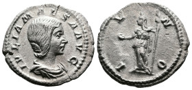 Julia Maesa (grandmother of Elagabalus), 218-222. AR Denarius (20.4 mm, 2.70 g.), Rome mint. IVLIA MAESA AVG, draped bust of Julia Maesa to right. Rev...