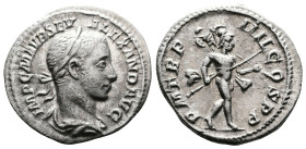 Severus Alexander, 222-235. AR Denarius (19.6 mm, 2.85 g.), Rome mint, AD 225. IMP C M AVR SEV ALEXAND AVG, laureate, draped bust of Alexander to righ...