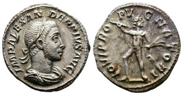 Severus Alexander, 222-235. AR Denarius (18.4 mm, 2.63 g.), Rome mint, AD 232. IMP ALEXANDER PIVS AVG, laureate, draped, and cuirassed bust of Alexand...