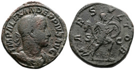 Severus Alexander, 222-235. AE Sestertius (30.8 mm, 22.41 g.), Rome mint, AD 231-235. IMP ALEXANDER PIVS AVG, laureate, draped, and cuirassed bust of ...