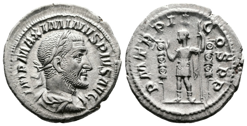 Maximinus I Thrax, 235-238. AR Denarius (19.9 mm, 2.90 g.), Rome mint, AD 236. I...