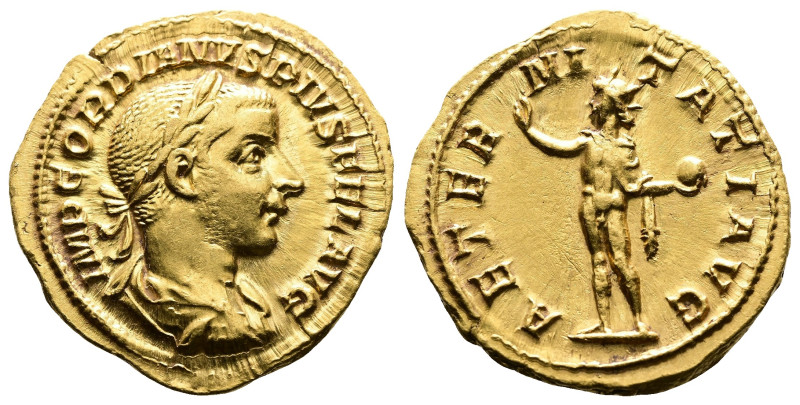 Gordian III, 238-244. AV Aureus (20.6 mm, 4.66 g.), Rome mint. IMP GORDIANVS PIV...