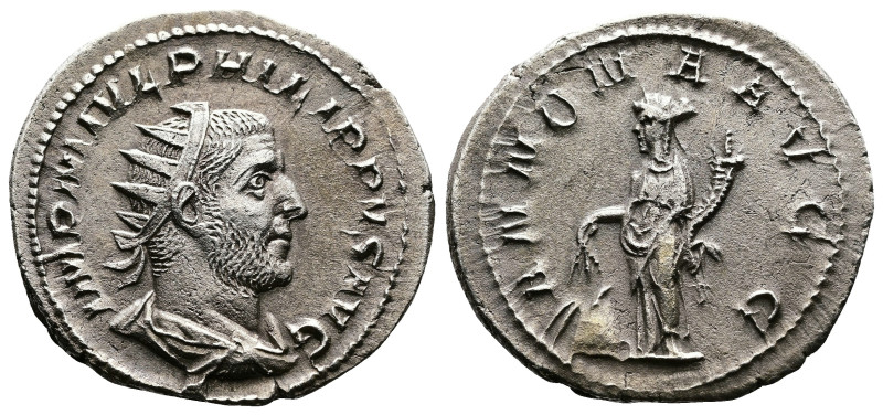 Philip I, 244-249. AR Antoninianus (23.3 mm, 3.81 g.), Rome mint, AD 246. IMP M ...
