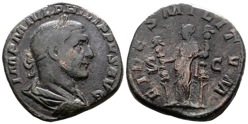 Philip I, 244-249. AE Sestertius (28.3 mm, 17.24 g.), Rome mint, AD 244. IMP M I...