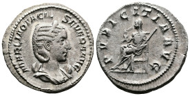Otacilia Severa, wife of Philip I, 244-249. AR Antoninianus (23.2 mm, 4.70 g.), Rome mint, AD 244-246. MARCIA OTACIL – SEVERA AVG, diademed and draped...