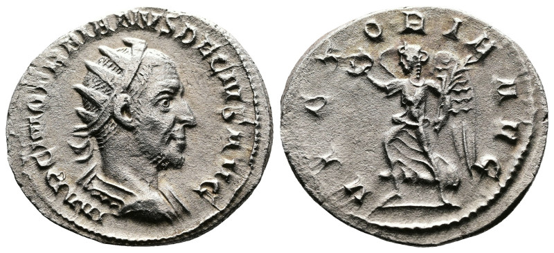 Trajan Decius, 249-251. AR Antoninianus (22.5 mm, 3.93 g.), Rome mint, AD 250-25...