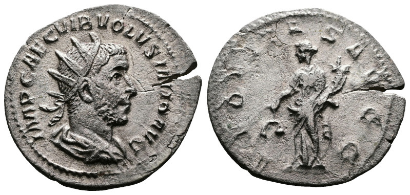 Volusian, 251-253. AR Antoninianus (22.7 mm, 2.43 g.). Rome mint, struck AD 251-...