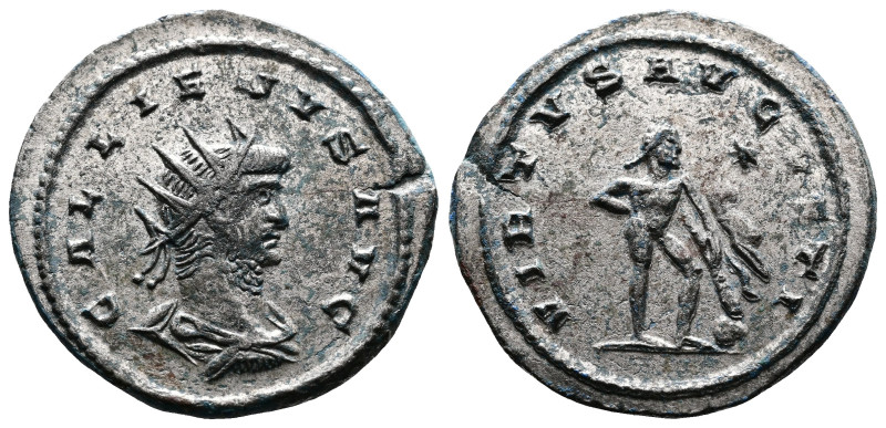 Gallien, 253-268. Silvered Bronze Antoninianus (22.8 mm, 3.51 g.), Antioch mint,...