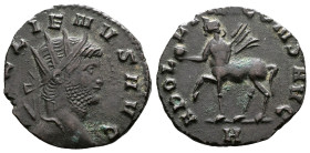Gallien, 253-268. Bronze Antoninianus (18.8 mm, 2.48 g.). Rome mint, 8th officina, AD 267-268. GALLIENVS AVG, radiate head of Gallienus to right. Rev....