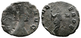 Gallien, 253-268. Bronze Antoninianus (17.4 mm, 2.08 g.), Rome mint, AD 265-267. GALLIENVS AVG, radiate head of Gallienus to right. Rev. SECVRIT PERPE...