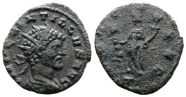 Quintillus, 270. Billon Antoninianus (18.9 mm, 2.83 g.), Mediolanum mint, 3rd officina. IMP QVINTILLVS AVG, radiate, draped and cuirassed bust to righ...