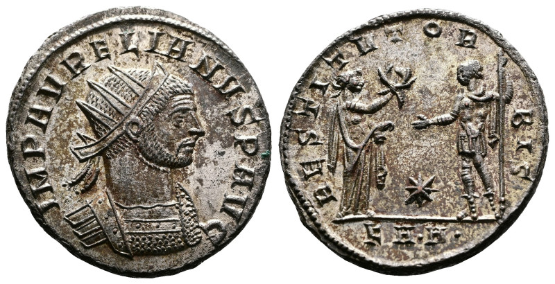 Aurelian, 270-275. Silvered Bronze Antoninianus (21.5 mm, 3.91 g.), Serdica mint...