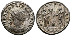 Aurelian, 270-275. Silvered Bronze Antoninianus (21.5 mm, 3.91 g.), Serdica mint, AD 274-275. IMP AVRELIANVS P AVG, radiate and cuirassed bust of Aure...
