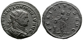 Florian, 276. Bronze Antoninianus (22.3 mm, 3.51 g.), Siscia mint, 3rd officina. IMP C MAN FLORIANVS P AVG Radiate, draped and cuirassed bust of Flori...