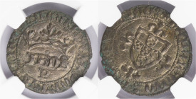 D.João I - 1/2 Real Cruzado Porto
D.João I - 1/2 Real Cruzado Porto, NGC AU58, A.G:35.01, Excelente estado de conservação, 42,31gr