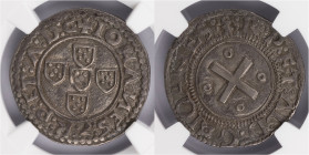 D.João III - 1/2 Tostão
D.João III - 1/2 Tostão, NGC AU58, Excelente Estado de Conservação, 4,70gr