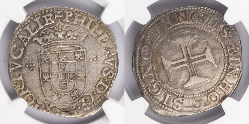 D.Filipe I - Tostão
D.Filipe I - Tostão, Escudo Ladeado, NGC AU53, A.G:15.01, 8...