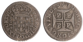 D.Pedro II - 6 Vinténs 1693 Porto
D.Pedro II - 6 Vinténs 1693 Porto, MBC-, A.G:52.09, 3,79gr